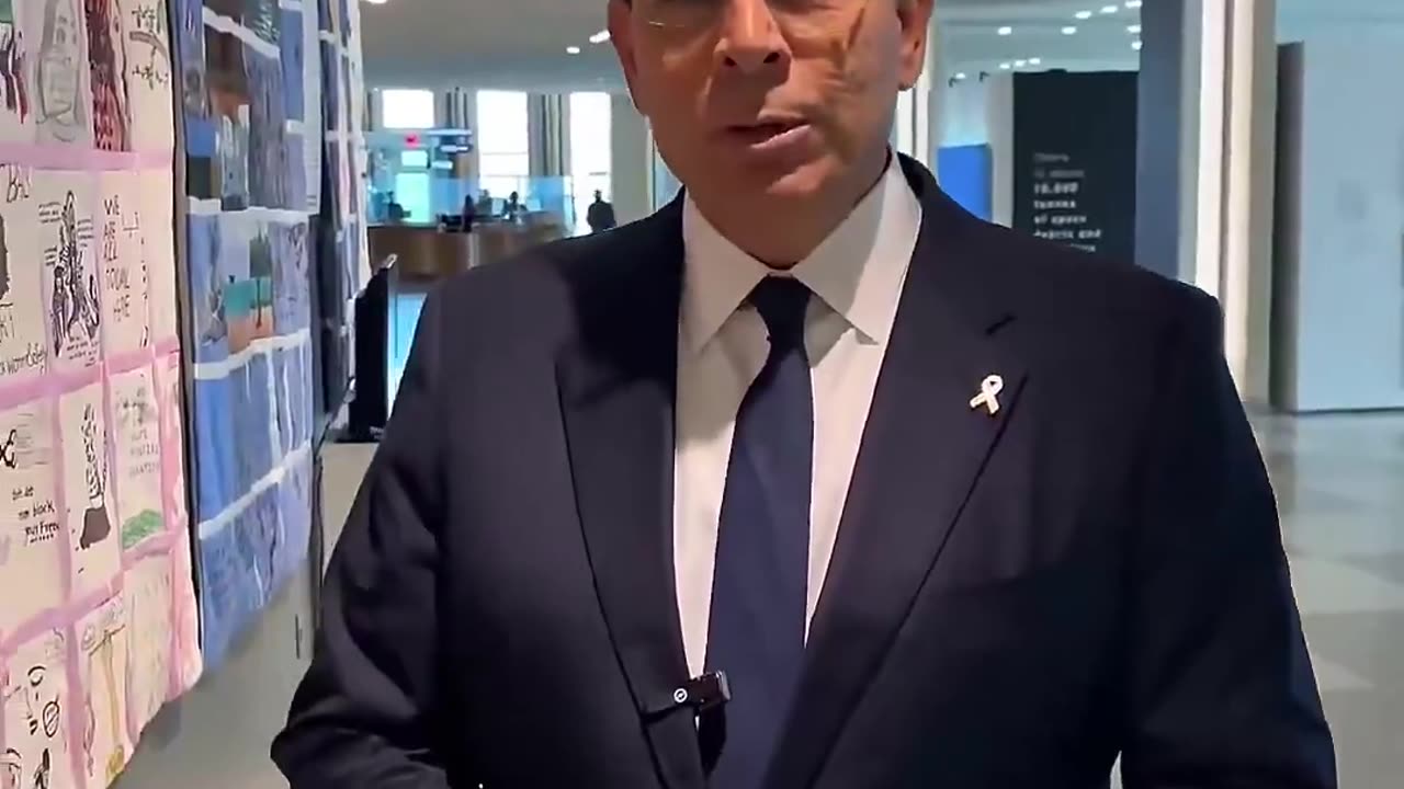 Israel FREAKS OUT after a 6 year old kid drew a Palestinian flag at a UN children’s art exhibition.