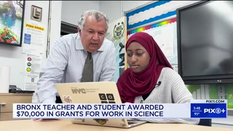 High school teacher and student win grants totaling $70,000