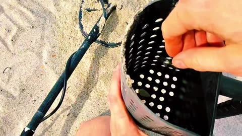 Digging up surprising things at the beach with my metal detector