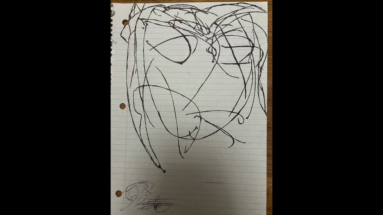 🎭 Abstract Jester #17 – A simple Abstract Jester Drawing by Jester Mayhone