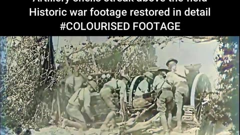 British Troops Push Forward Under Artillery Fire In Fierce Battle 1917-1