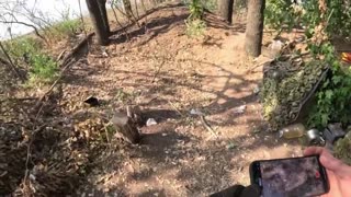 Russian artillery position resupply