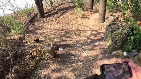 Russian artillery position resupply