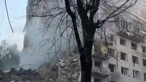 🏚️💥 Ukraine Russia War | Kyiv Residential Building Damaged by Russian Air Attack | RCF