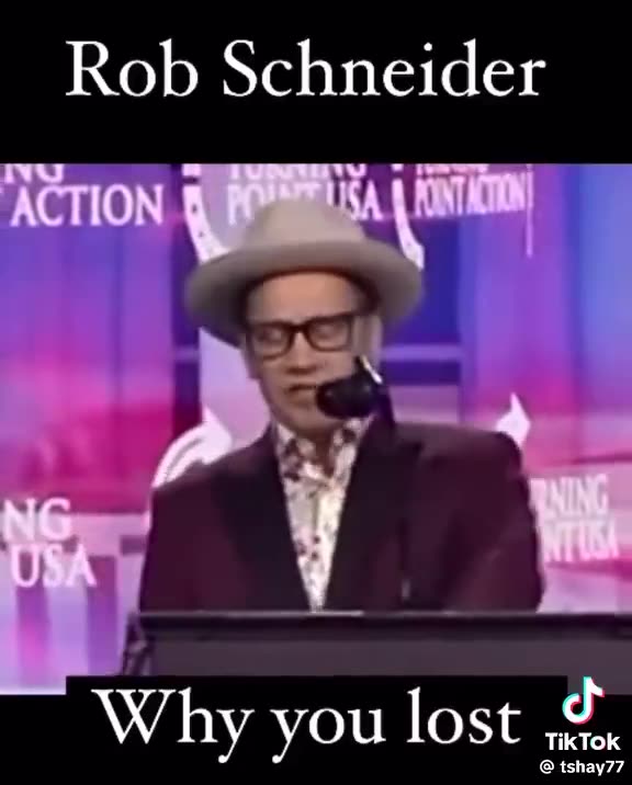 Rob Schneider explains to Dems why they lost the election LMAO