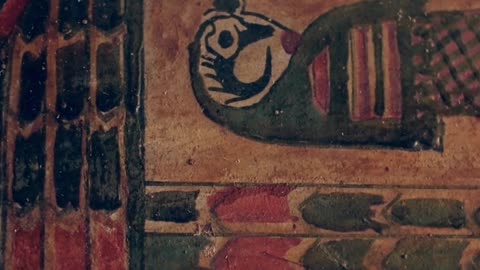 Ancient Egypt Up Close | Decorated Mummy Sarcophagus with Hieroglyphics