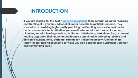 Best Plumber in Burghfield