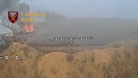 Multiple Russian Tanks and APCs Destroyed After Getting Hung Up In Anti-Tank Trenches