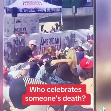 A guy cheered and celebrate right when Charlie was shot … insane.