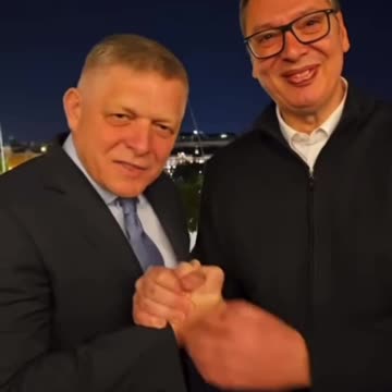 Vucic Posts Video in Front of the Kremlin with Slovak PM — Sending Greetings to the Baltic Tigers 😂