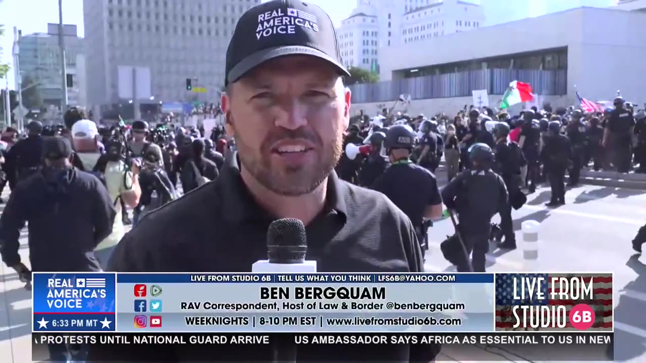 BERGQUAM REPORTS LIVE FROM LA