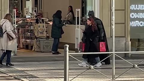 Batman’s Toughest Mission Yet: Carrying Shopping Bags