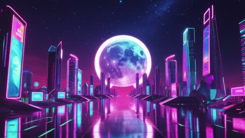 Solar Digital Mirage | Retro Synthwave Music 🎶 (No Copyright)