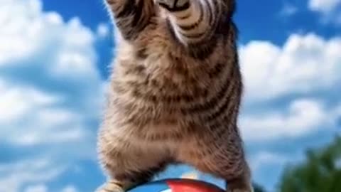 Sandy Paw-formance The Beach’s Most Surprising Feline Circus!