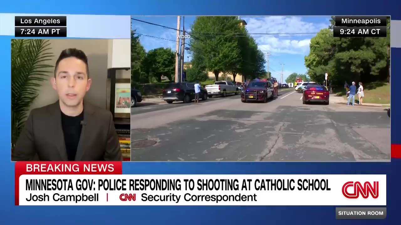 Police responding to 'horrific act of violence' at Catholic school in Minnesota, governor says