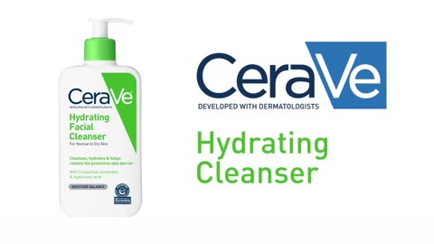 CeraVe Hydrating Facial Cleanser, Moisturizing Face Wash For Dry Skin