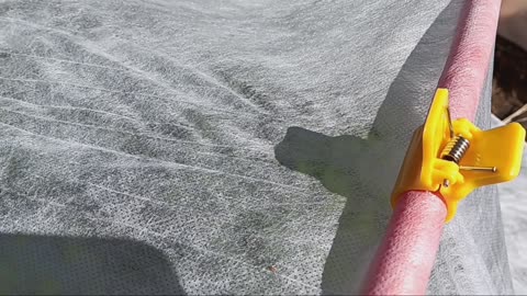 Protecting raised beds from freeze.