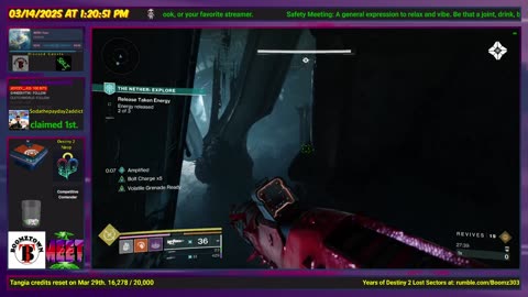 Destiny 2: 3-14-25 The Broken Deep is the Lost Sector. Void/Strand Surge.