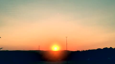 Clear sundown 8.7.2025