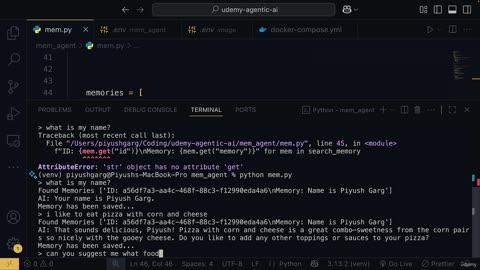 26.12 -Using Vector Databases for AI Agent Memory