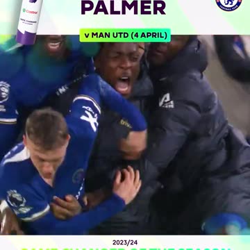 Cole Palmer hat-trick against Man Utd