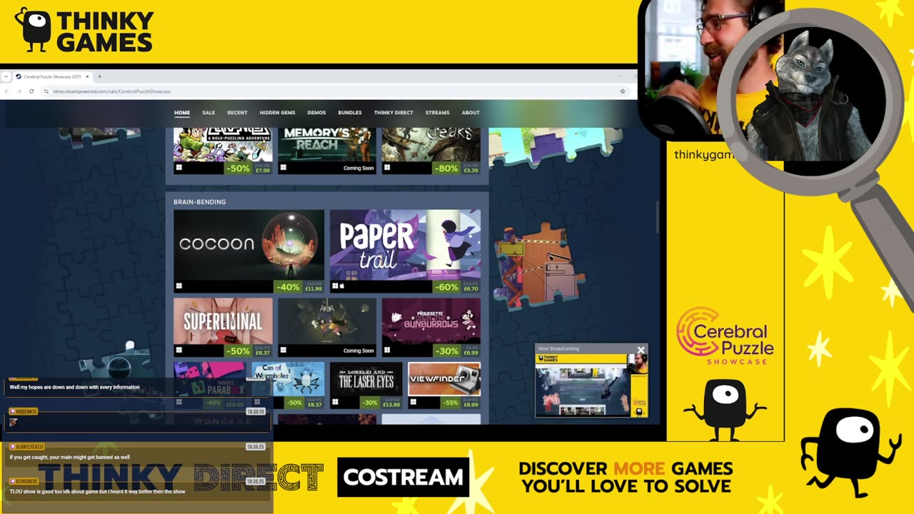 Stream 166: Watching Thinky Direct