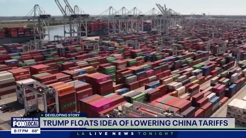 Trump floats lowering China tariffs ahead of US-China trade talks