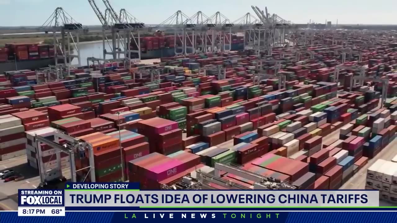 Trump floats lowering China tariffs ahead of US-China trade talks