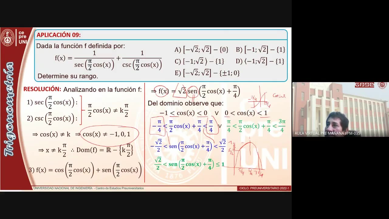 CEPRE UNI 2022 - 1 | Semana 10 | Trigonometría S1