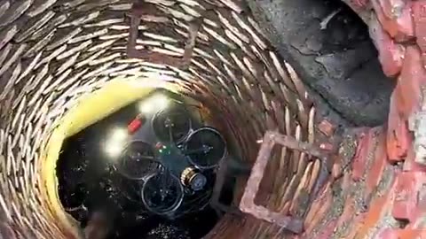 This drone inspects drainage and sewer tunnels so that people don't have to enter unsafe environments if not strictly necessary