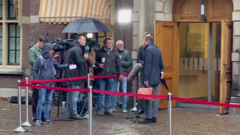 Inloop demissionaire Ministerraad bij Algemene Zaken in Den Haag vrijdag 27 oktober 2023
