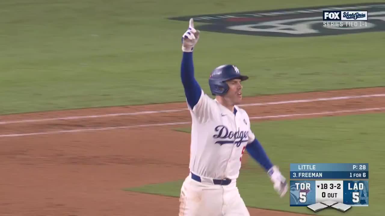 Freddie Freeman’s Walk-off Home Run in the 18th Inning of Instant World Series Classic