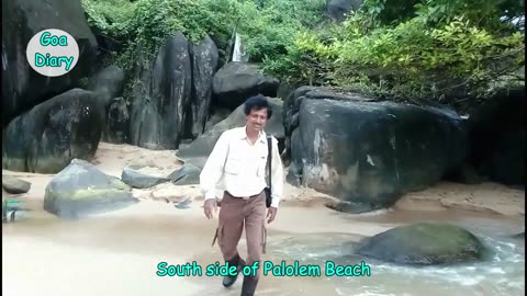 Rocks In the south side of Palolem Beach- Goa Vlogs