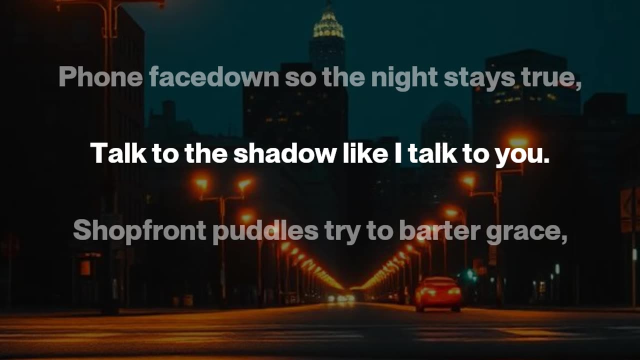 LATE NIGHT WALK IN THE DARK