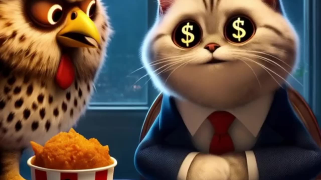 Cat Sells Chicken?! Hilarious Business Fail! 🍗🐱😂