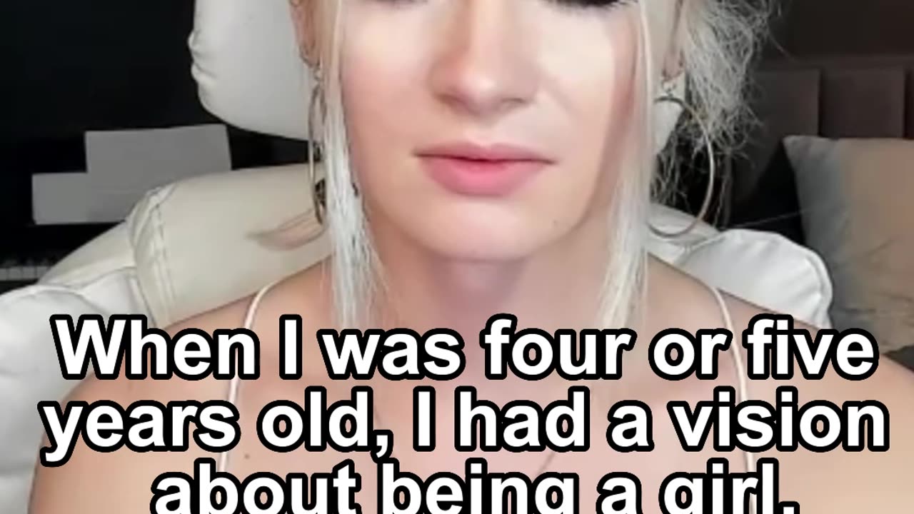 When I was four or five years old, I had a vision about being a girl.