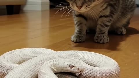 The Snake Protects the Mouse?! Even the Cat Is Stunned