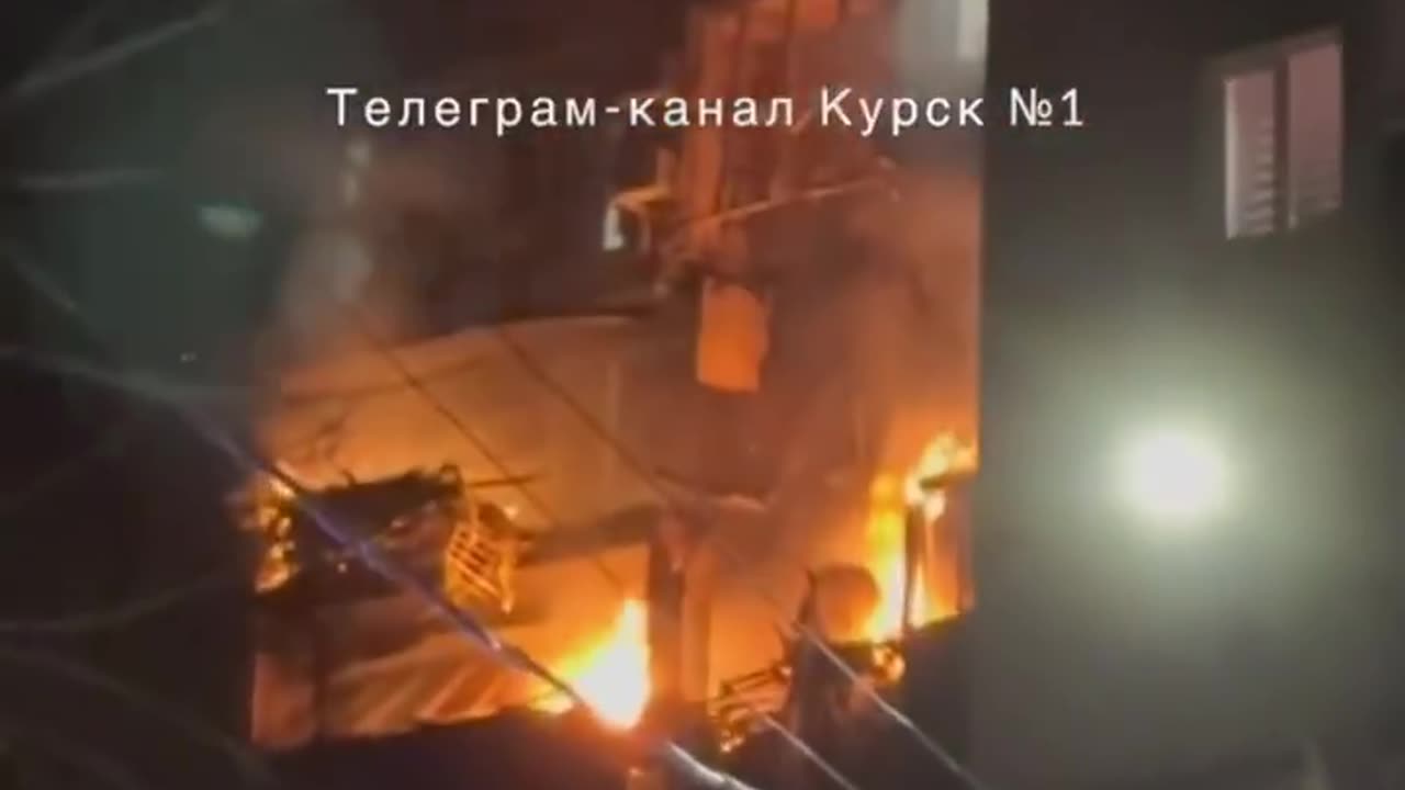 π·πΊπΊπ¦ A massive Ukrainian drone attack on residential buildings in Kursk