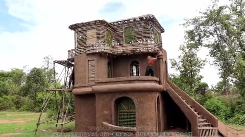 They built a house on the mountain without spending a penny