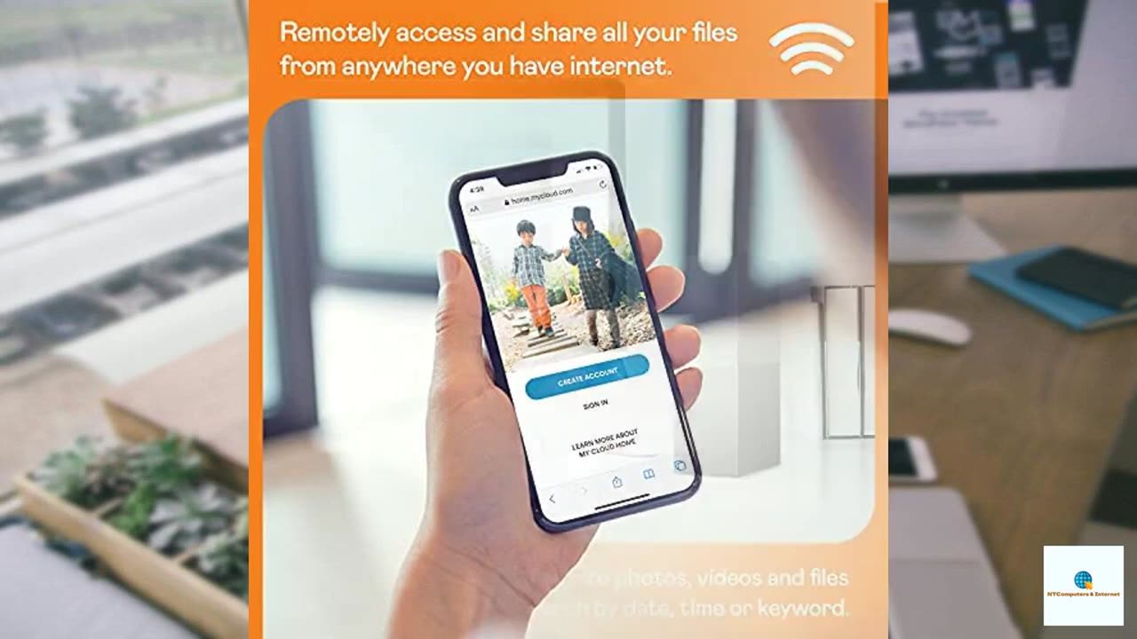 WD 8TB My Cloud Home Personal Cloud, Network Attached Storage - NAS - WDBVXC0080HWT-NESN