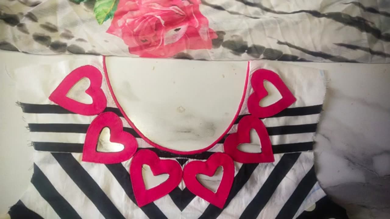 Beautiful heart ❤️💞❤️💞❤️💞 neckline