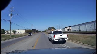 City worker jumping out of vehicle after train collision in Texas