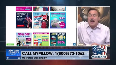 Go To MyPillow.com/warroom And Order Your WarRoom Posse Exclusive Deals Today!