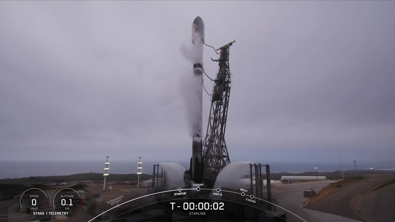 SpaceX Falcon 9 launch 27 @Starlink satellites to orbit from California Liftoff!