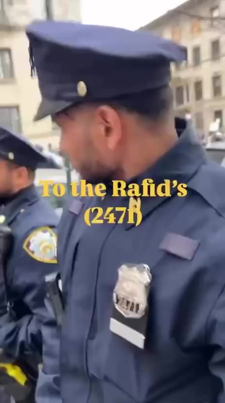 A man who was caught on video berating a Muslim NYPD officer for preventing rioters