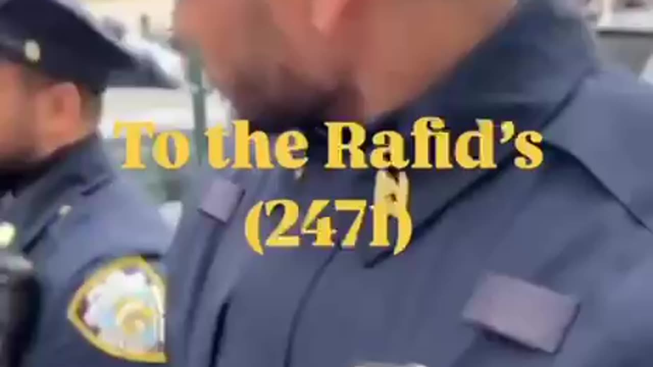 A man who was caught on video berating a Muslim NYPD officer for preventing rioters