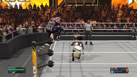 Psycho Sally w/ Rhea Ripley vs. Carly Prime WWE 2K24