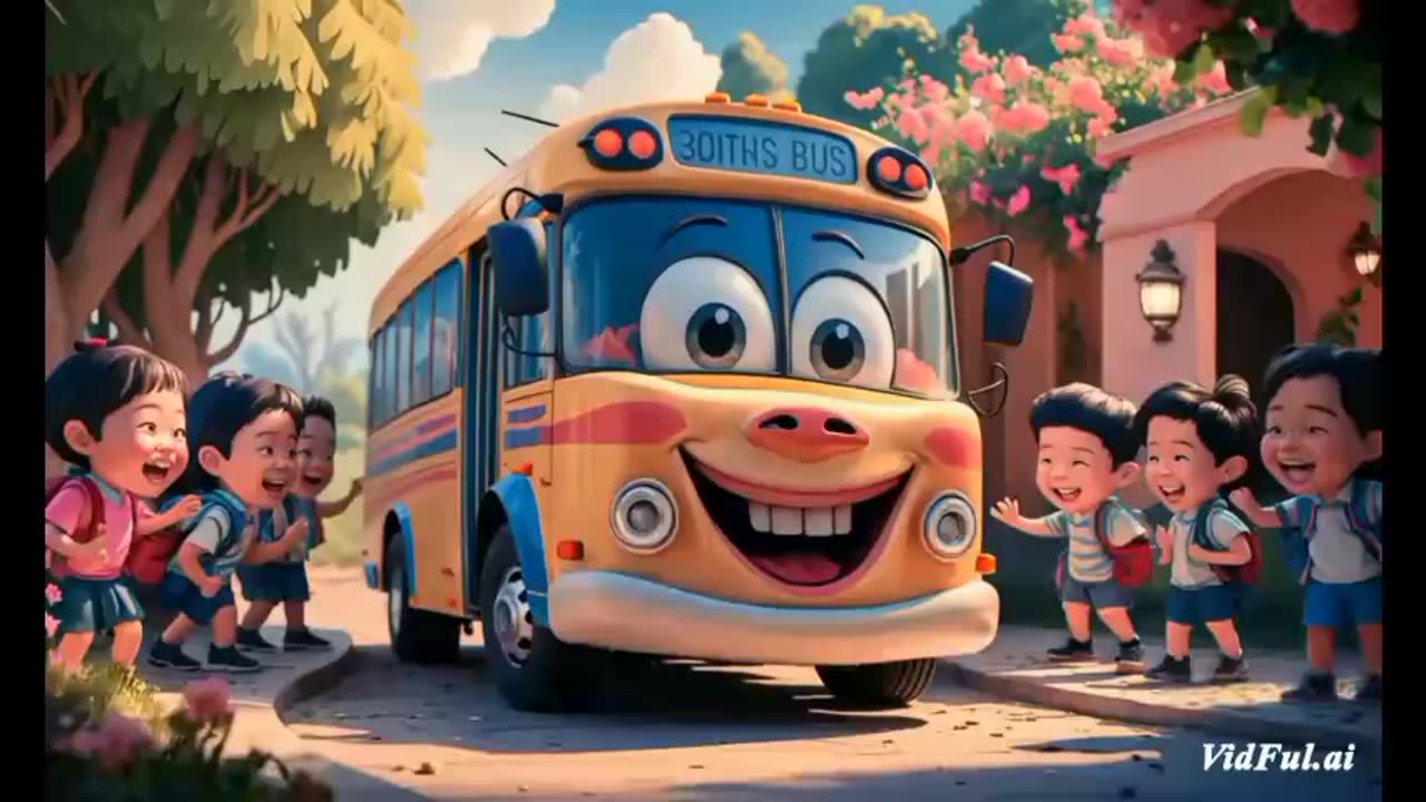 Wheels on the bus with kids|#wheelsonthebus |#kidssongs |#nurseryrhymes |#kidsvedios|#kids|#viral