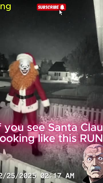 If you see Santa Claus looking like this, RUN!