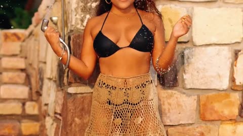 Stunning Bikini Babe in Black Lingerie | Glamour Photoshoot